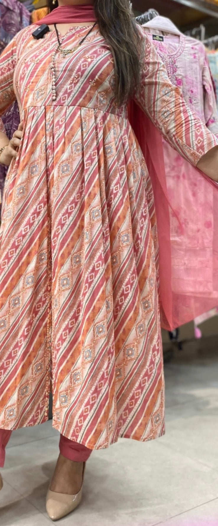 Pure cotton frock suit