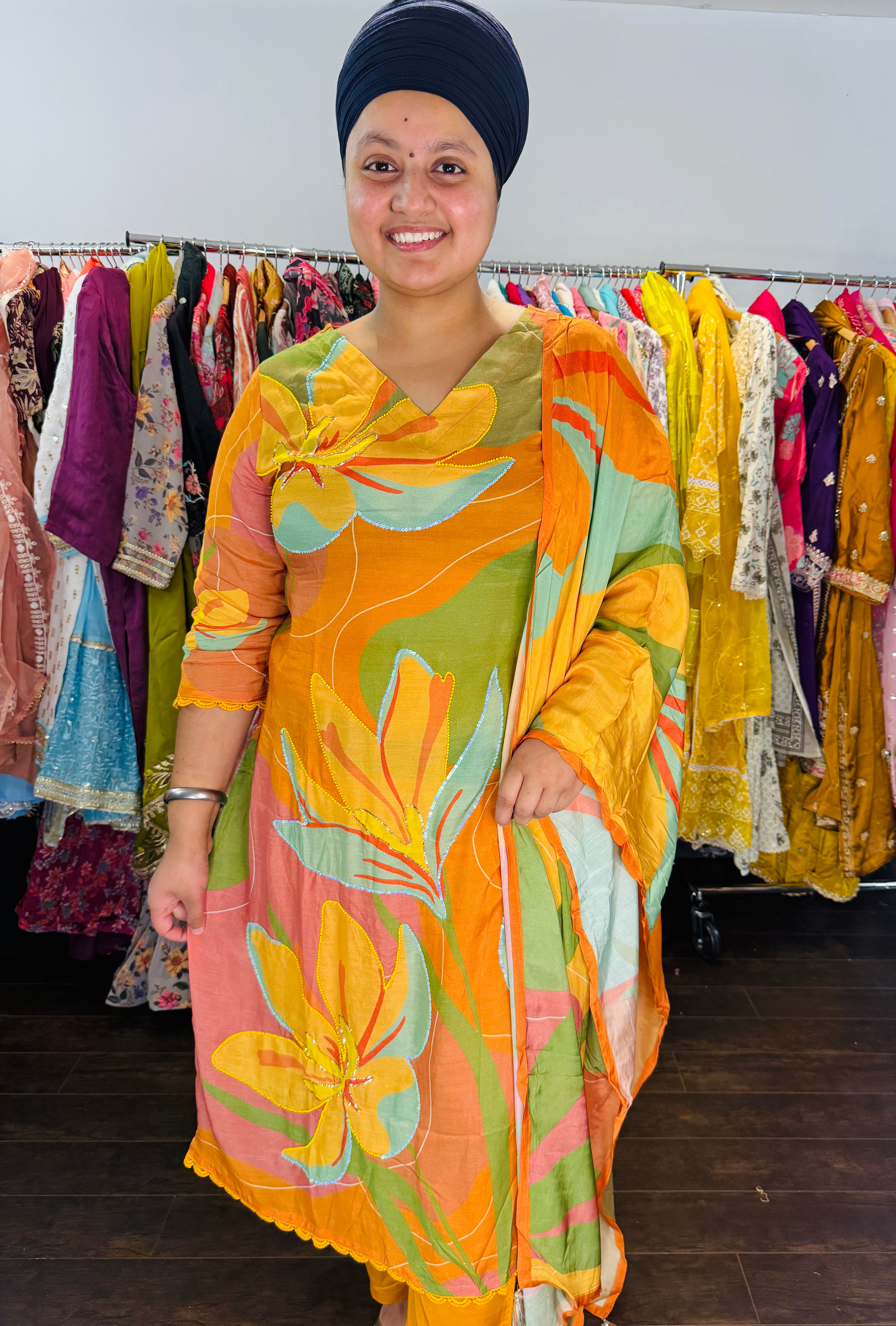 Pure muslin pant suit