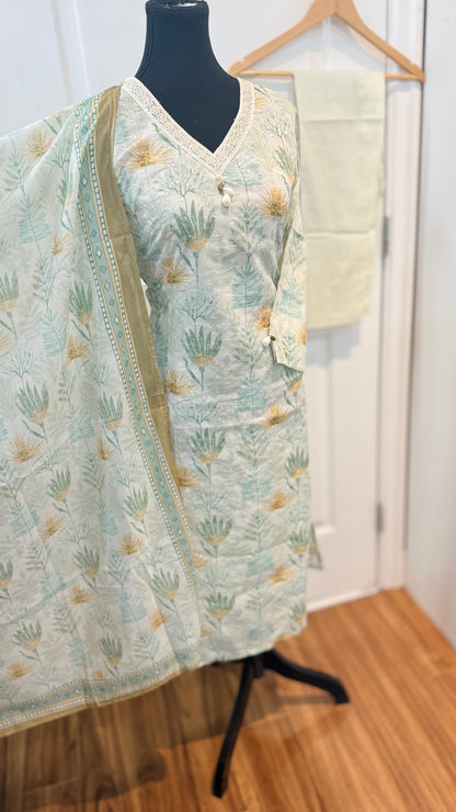 Pure cotton suit