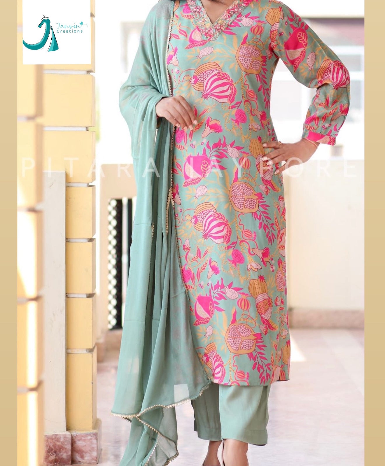 Pure muslin suit