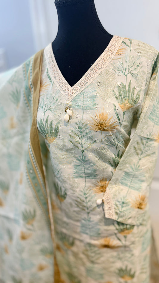 Pure cotton suit