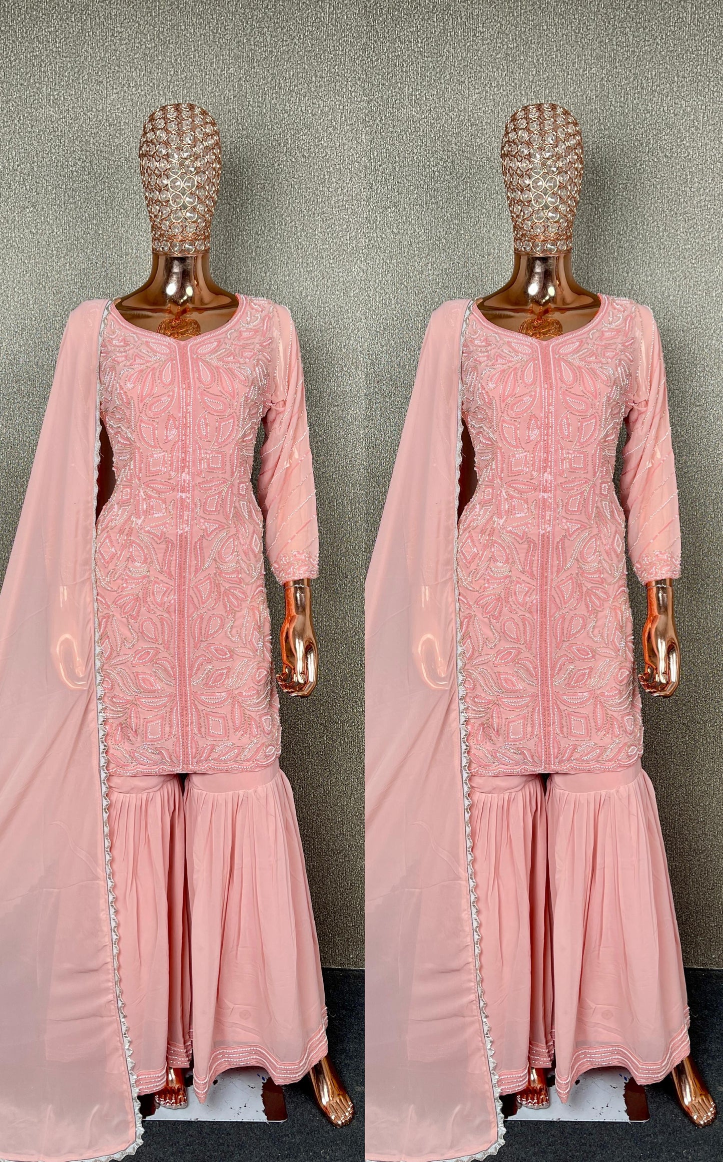 Handwork party wear suit