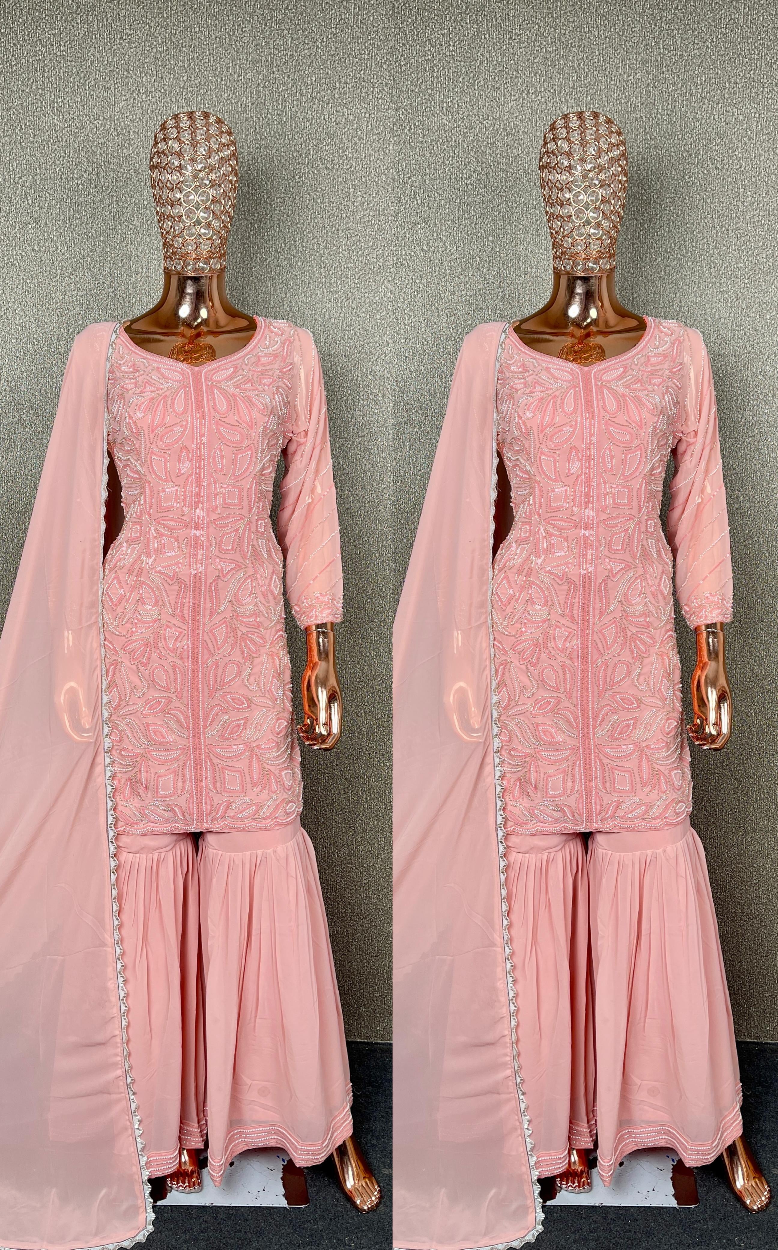 Handwork party wear suit