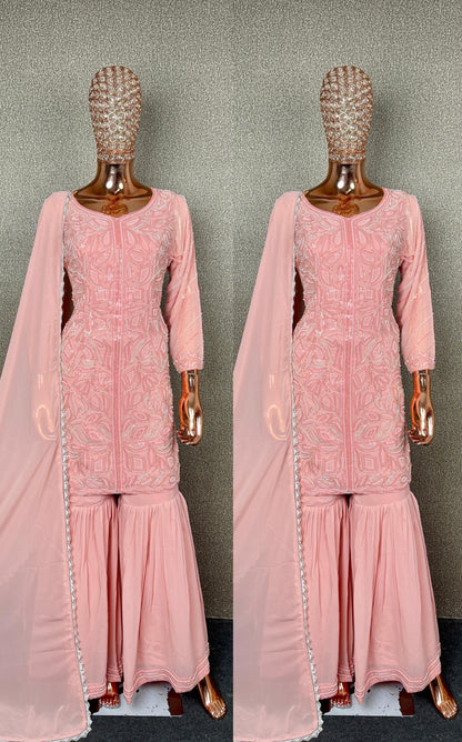 Handwork party wear suit