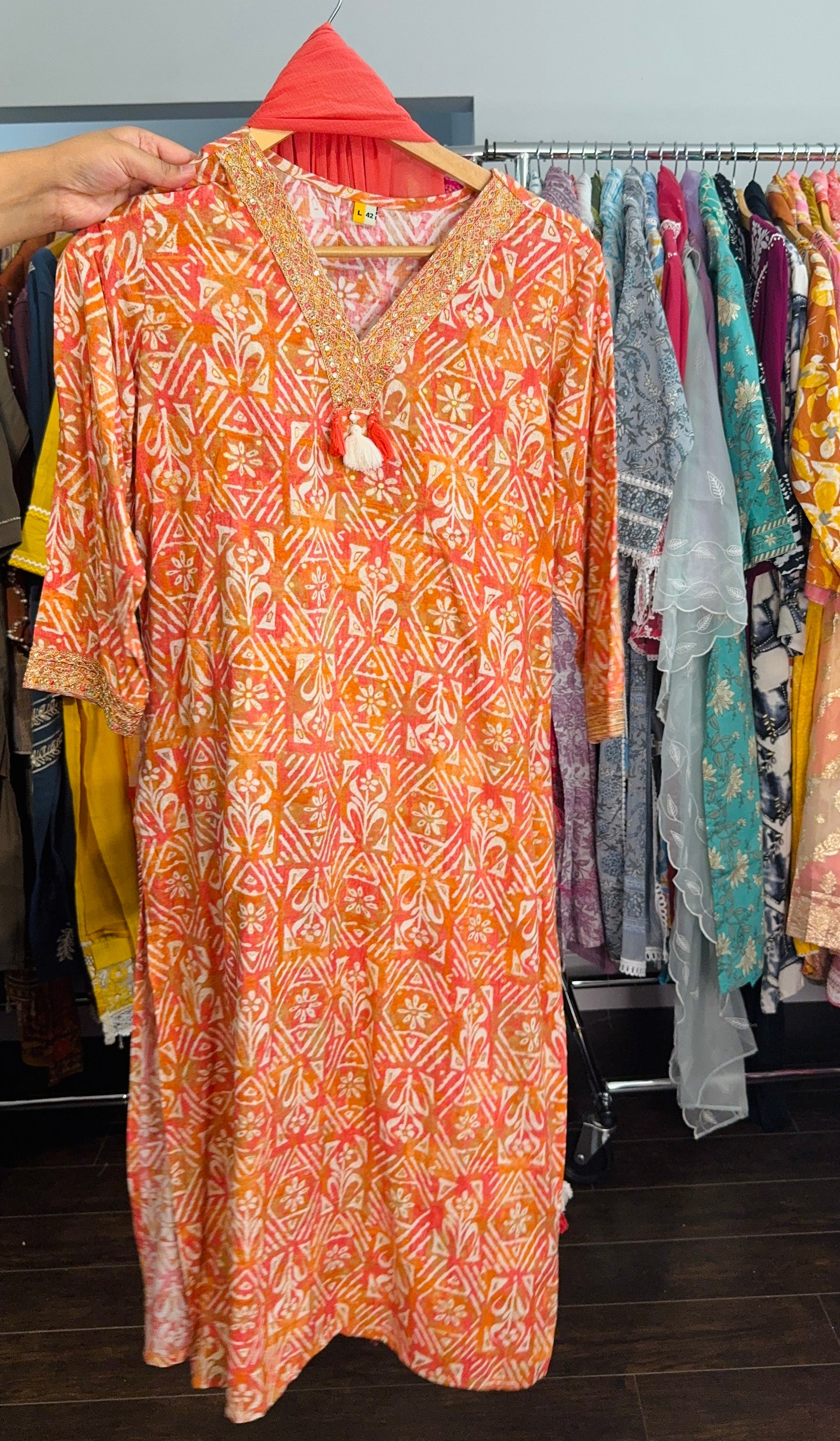 Printed Rayon suit