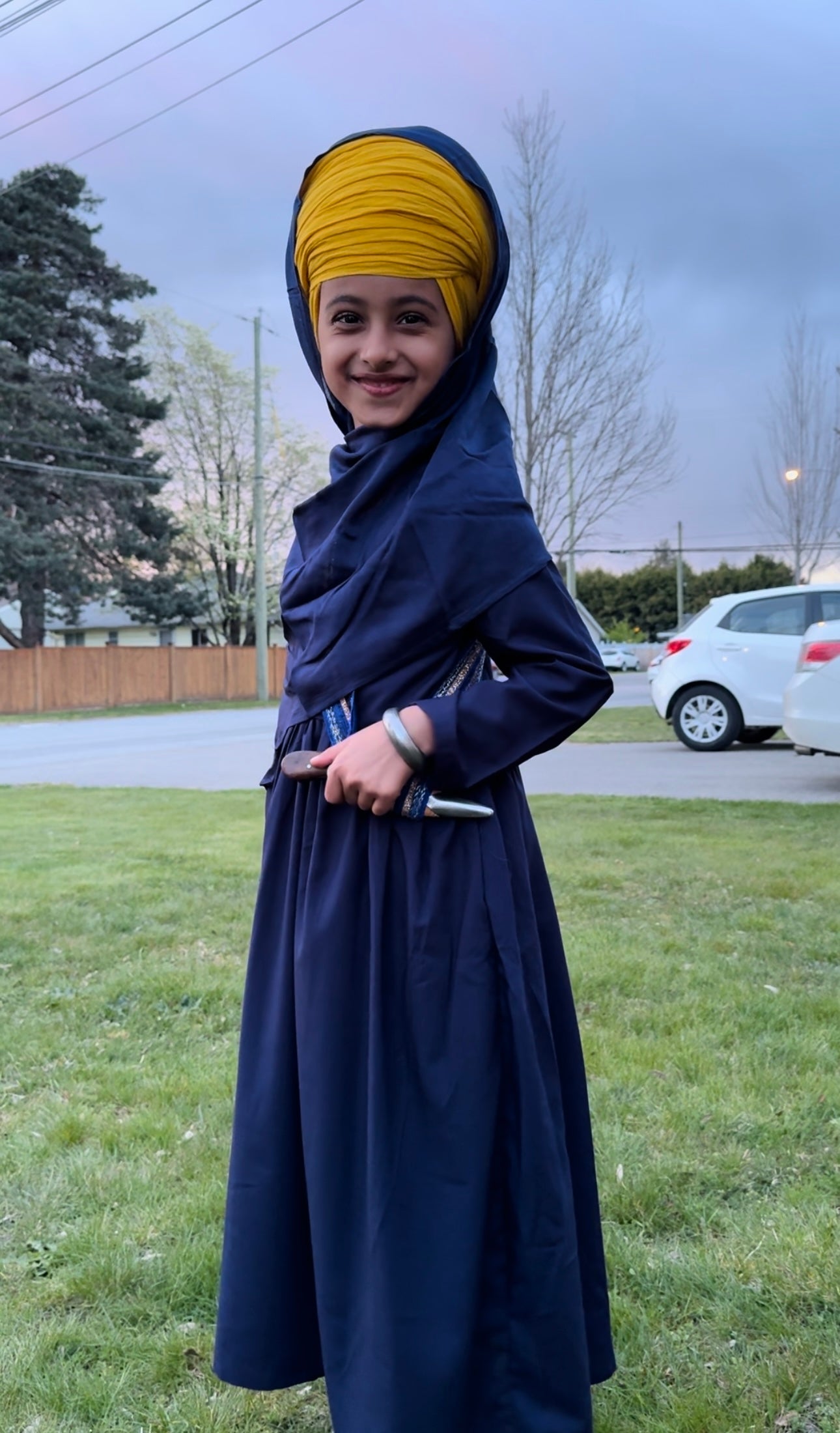 Kids All over blue frock suit