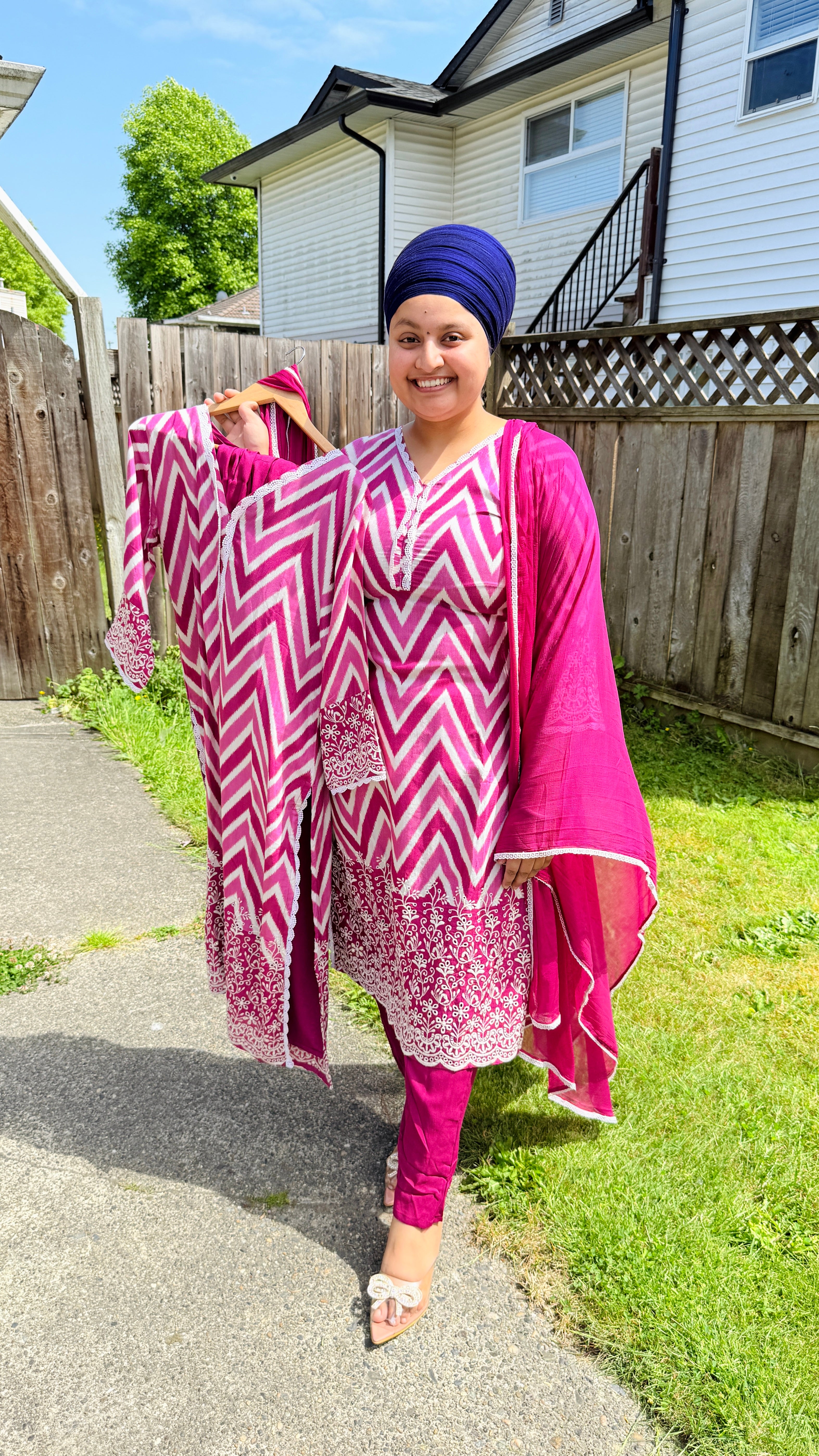 Pure muslin suit