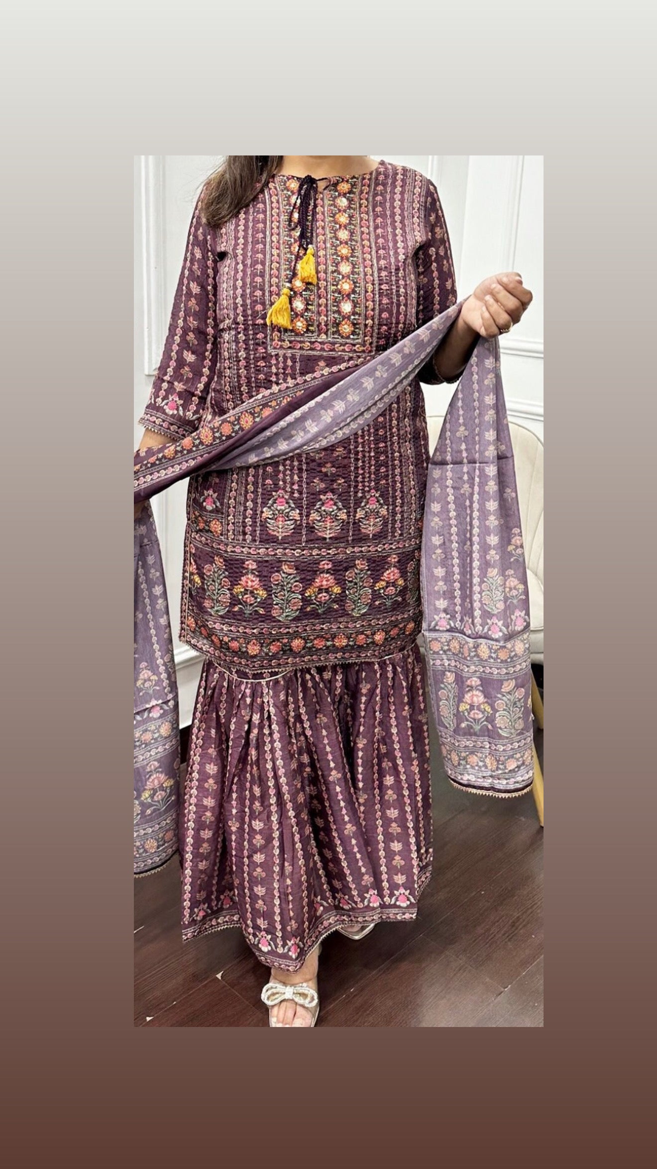 Chinnon sharara suit