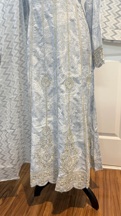 Rayon cotton anarkali suit