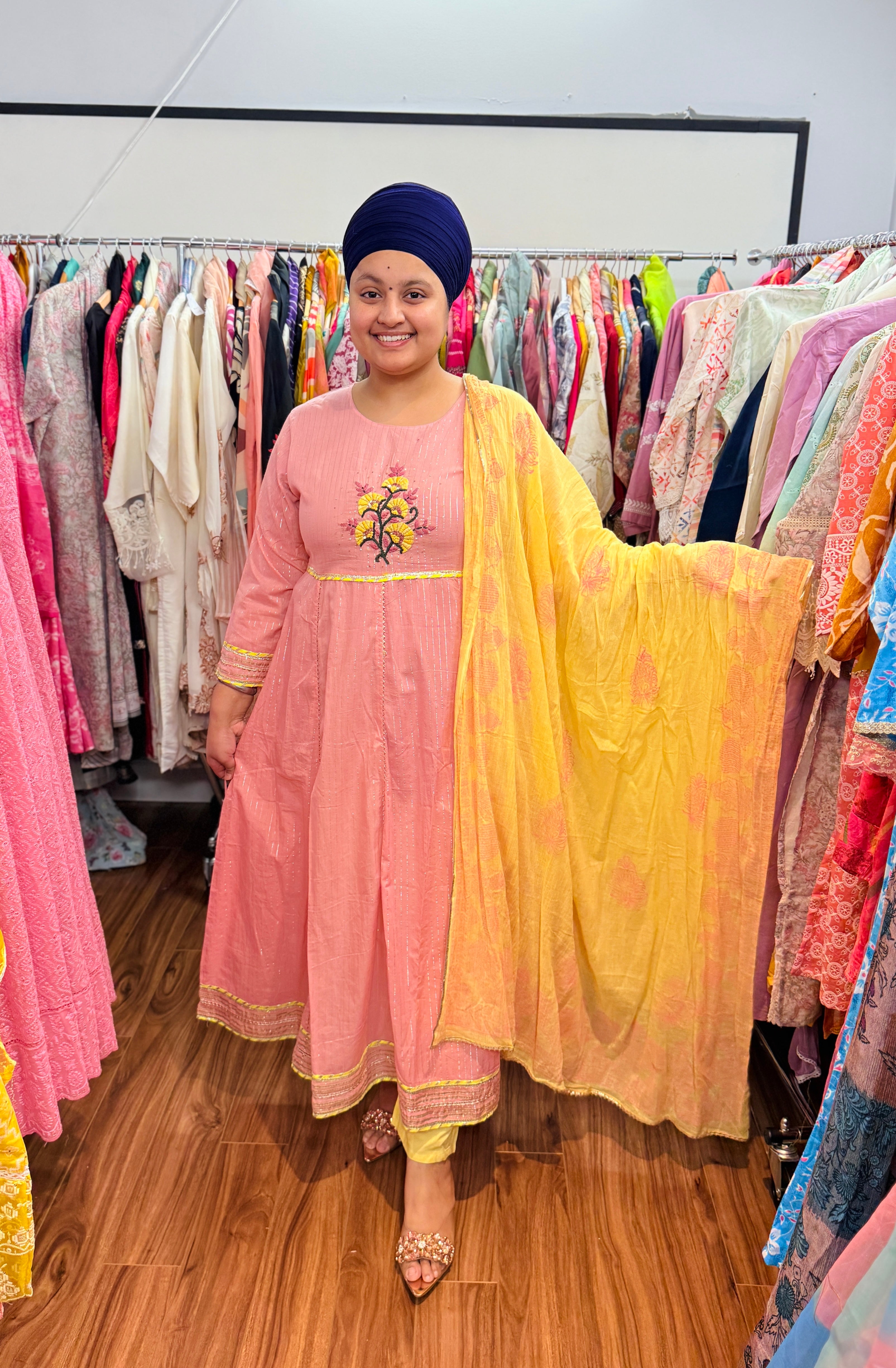 Pure cotton anarkali