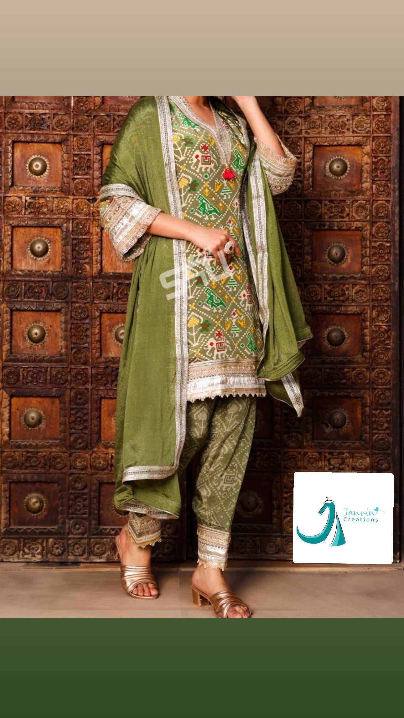 Pure crepe Salwar suit