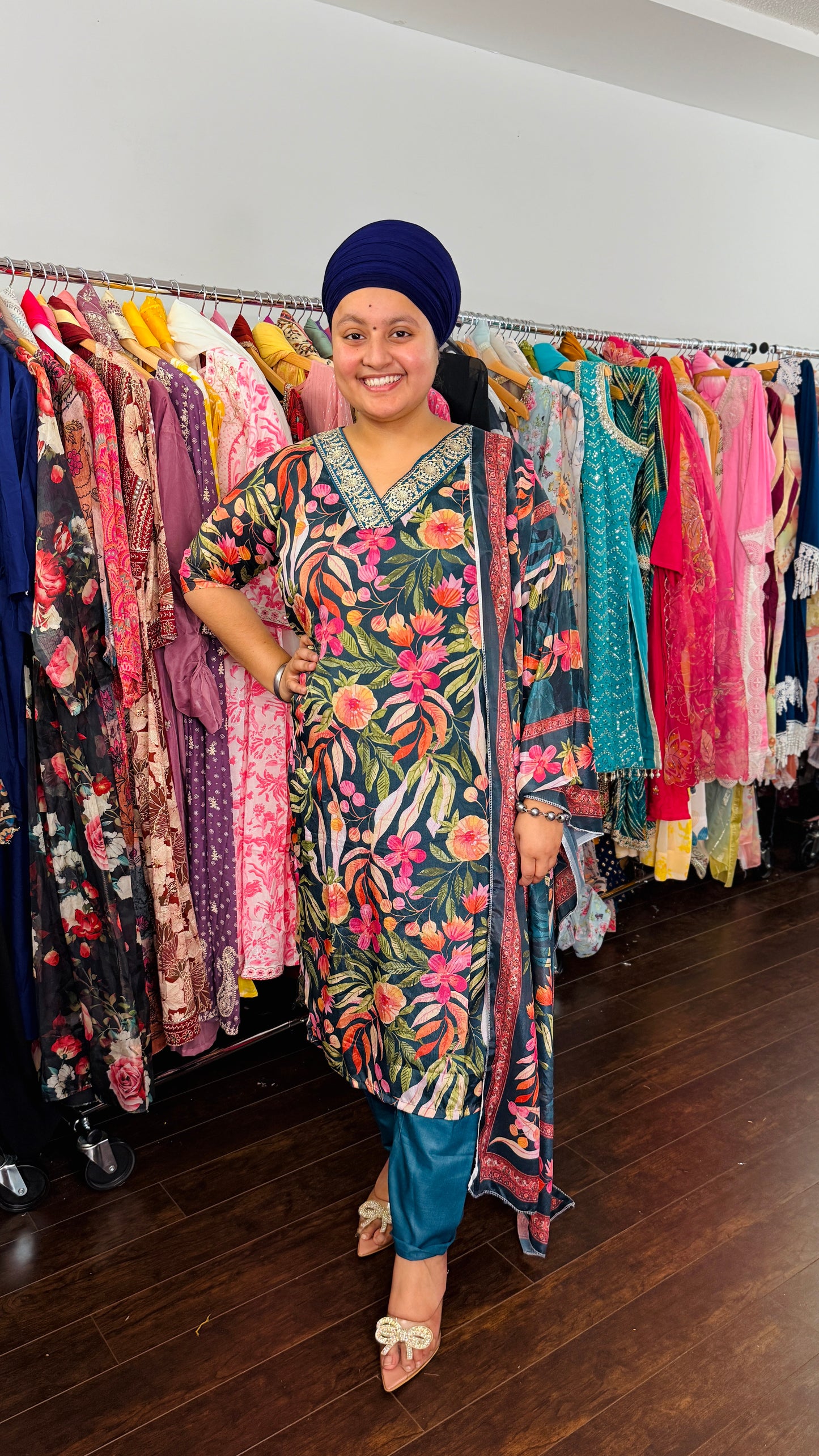 Printed suit