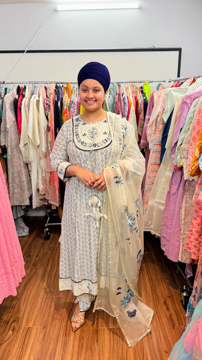 Pure cotton anarkali suit