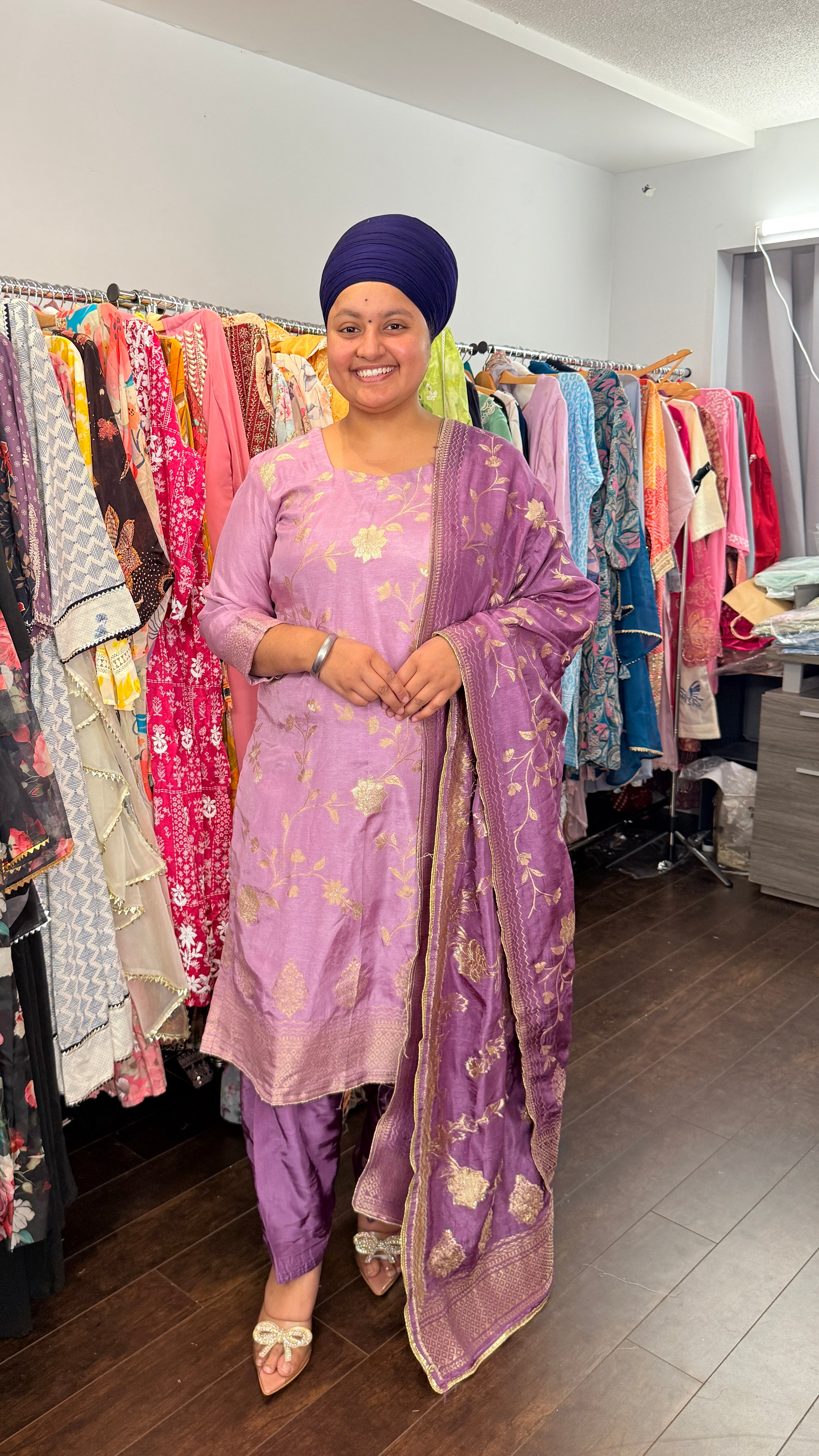 Silk banarasi salwar suit