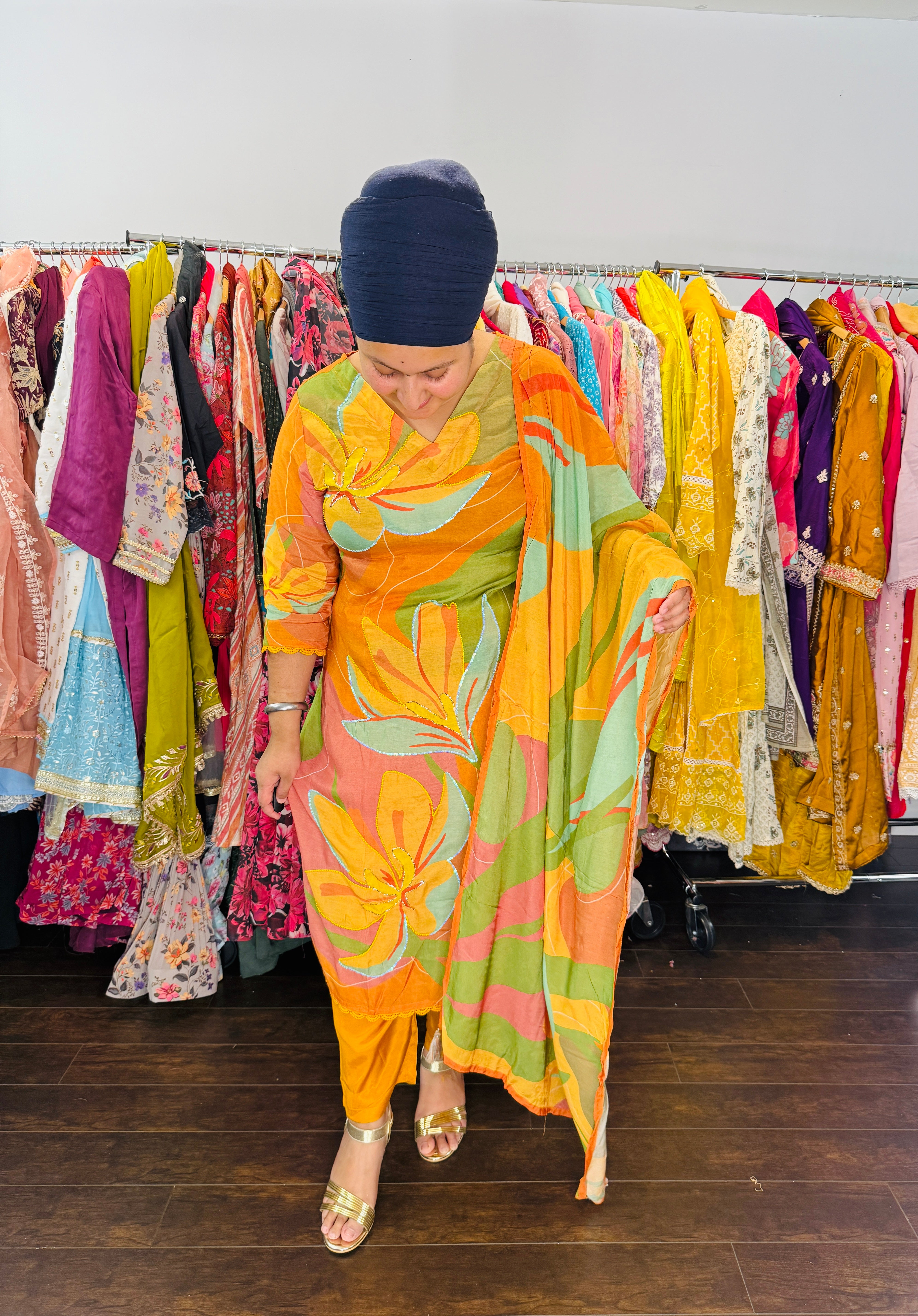 Pure muslin pant suit