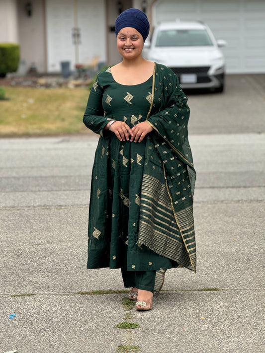 Silk anarkali