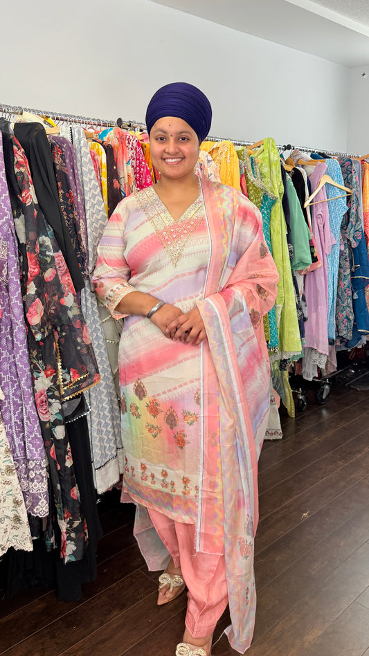Printed salwar suit