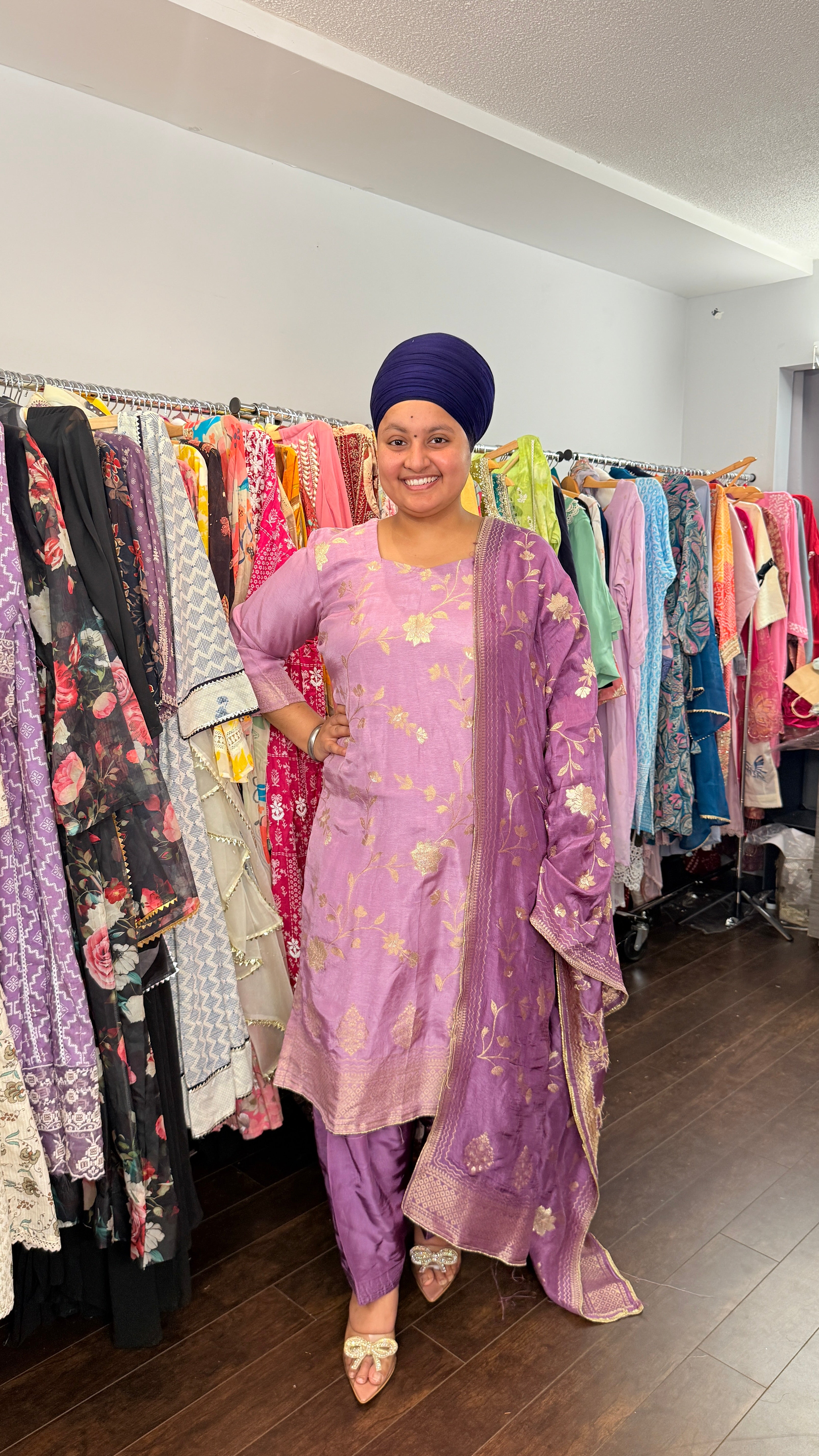Silk banarasi salwar suit
