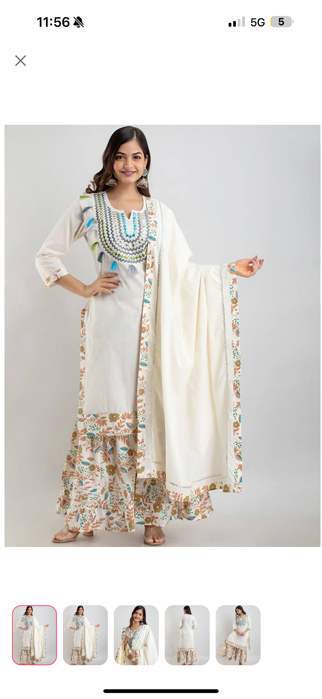 Pure cotton garara suit