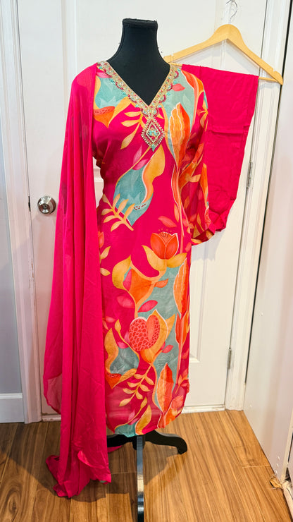 Pure chinnon suit