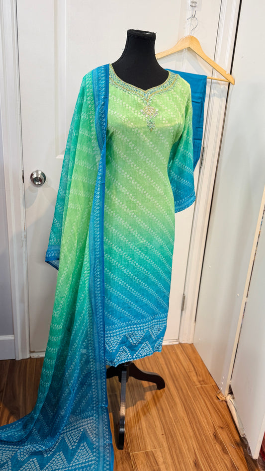 Pure crepe suit