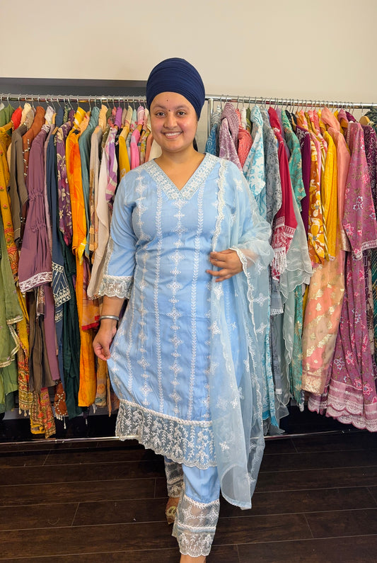 Rayon thread work suit