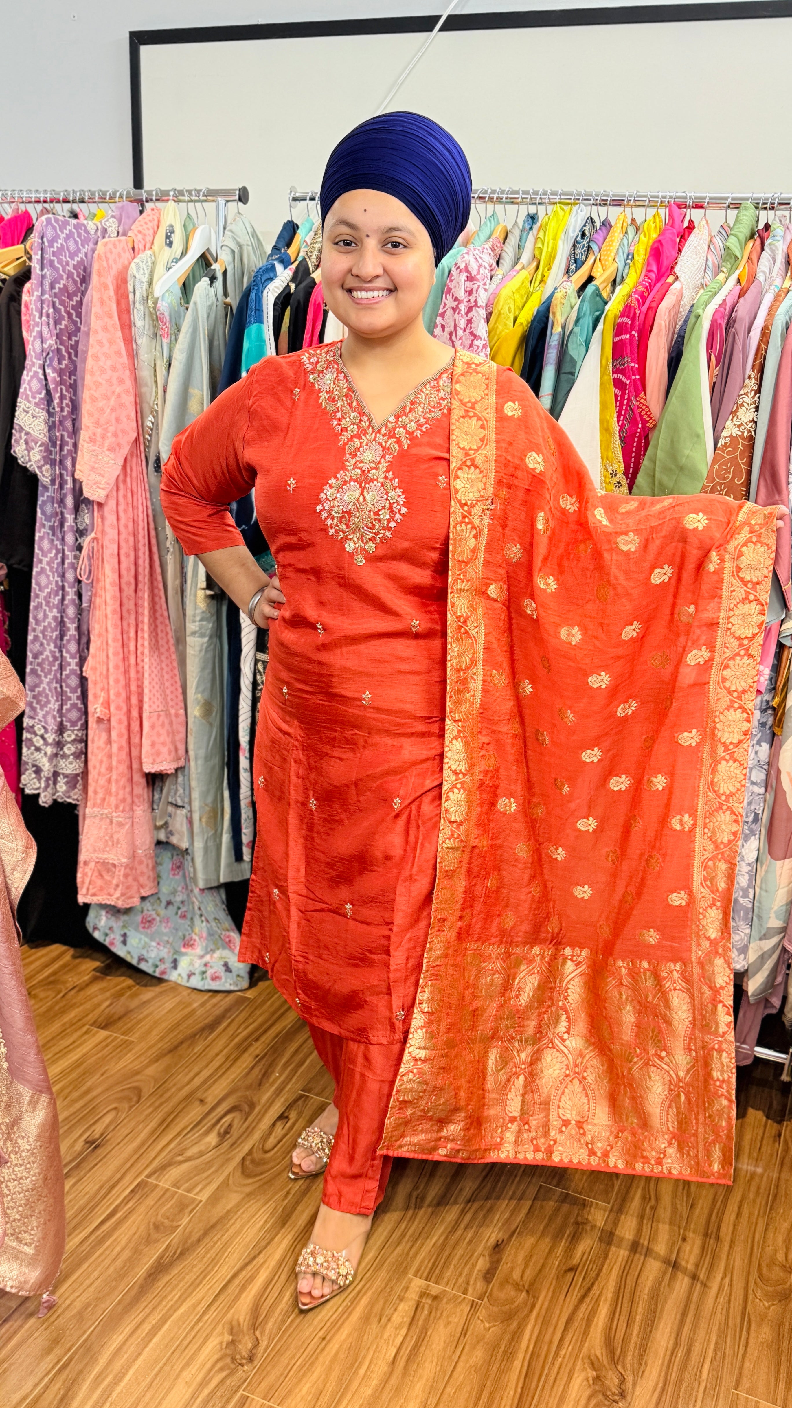 Silk suit