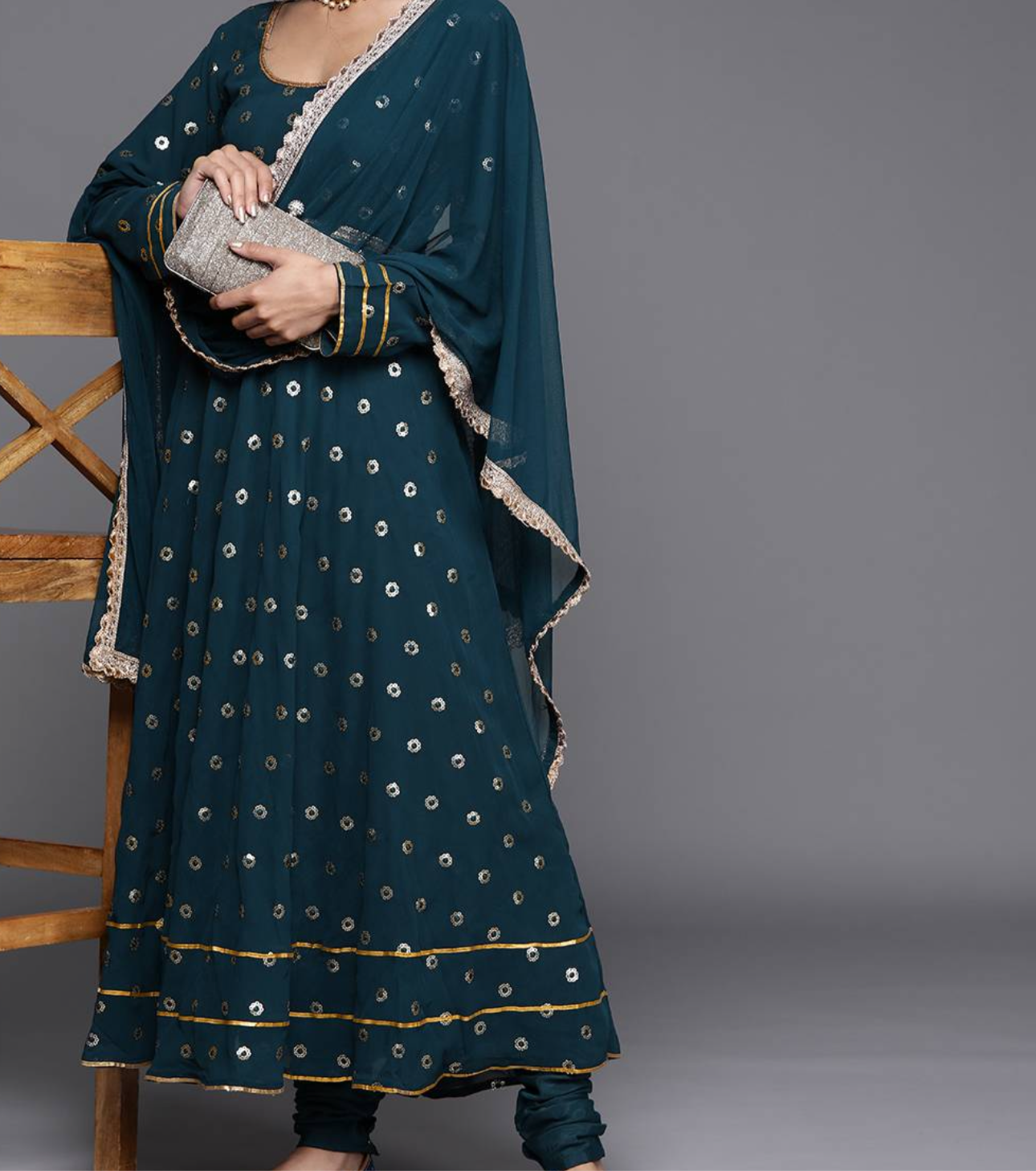 Embroidered anarkali