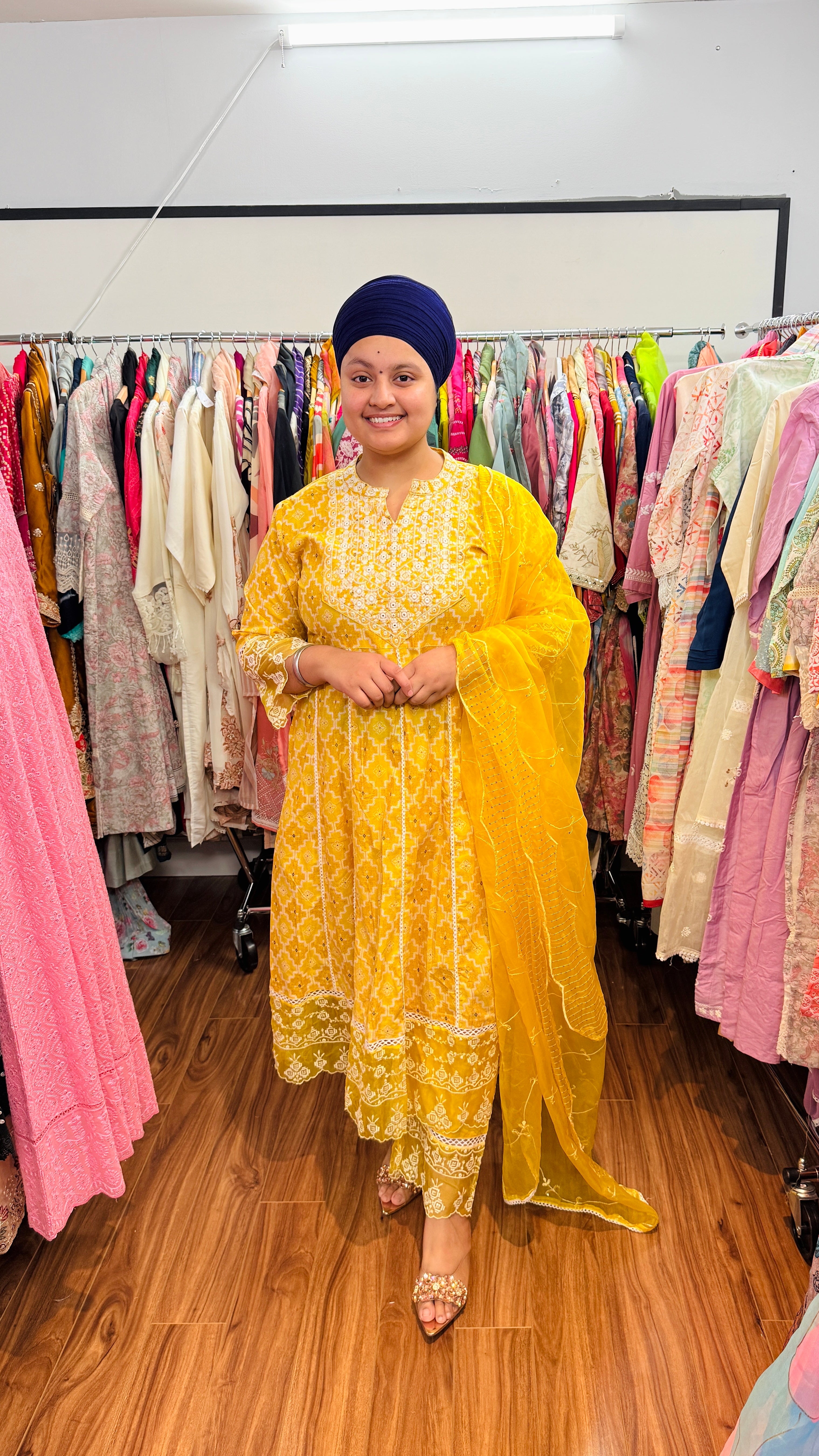 Pure cotton anarkali suit