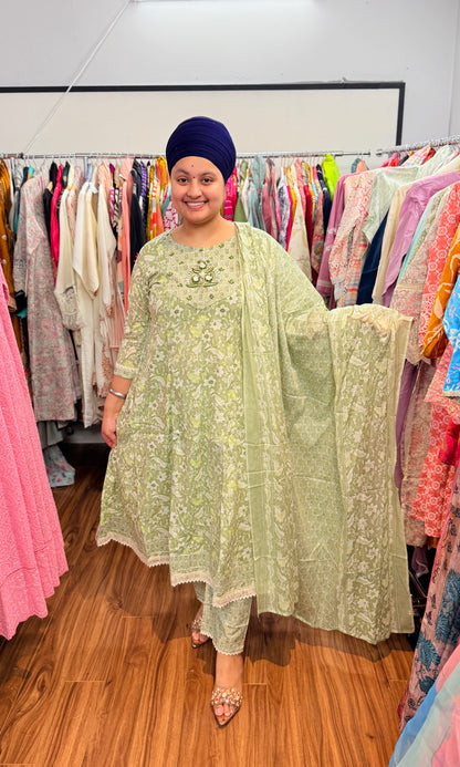 Pure cotton anarkali