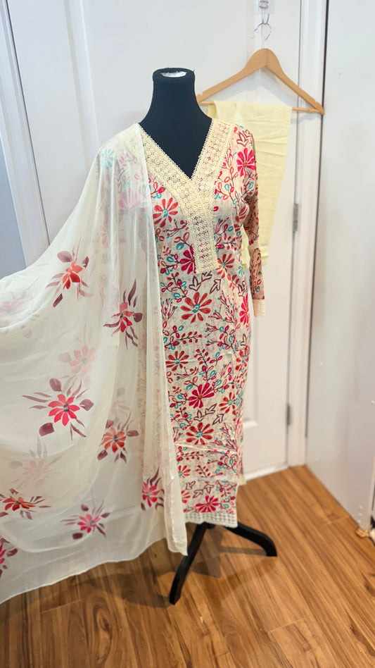 Rayon cotton suit