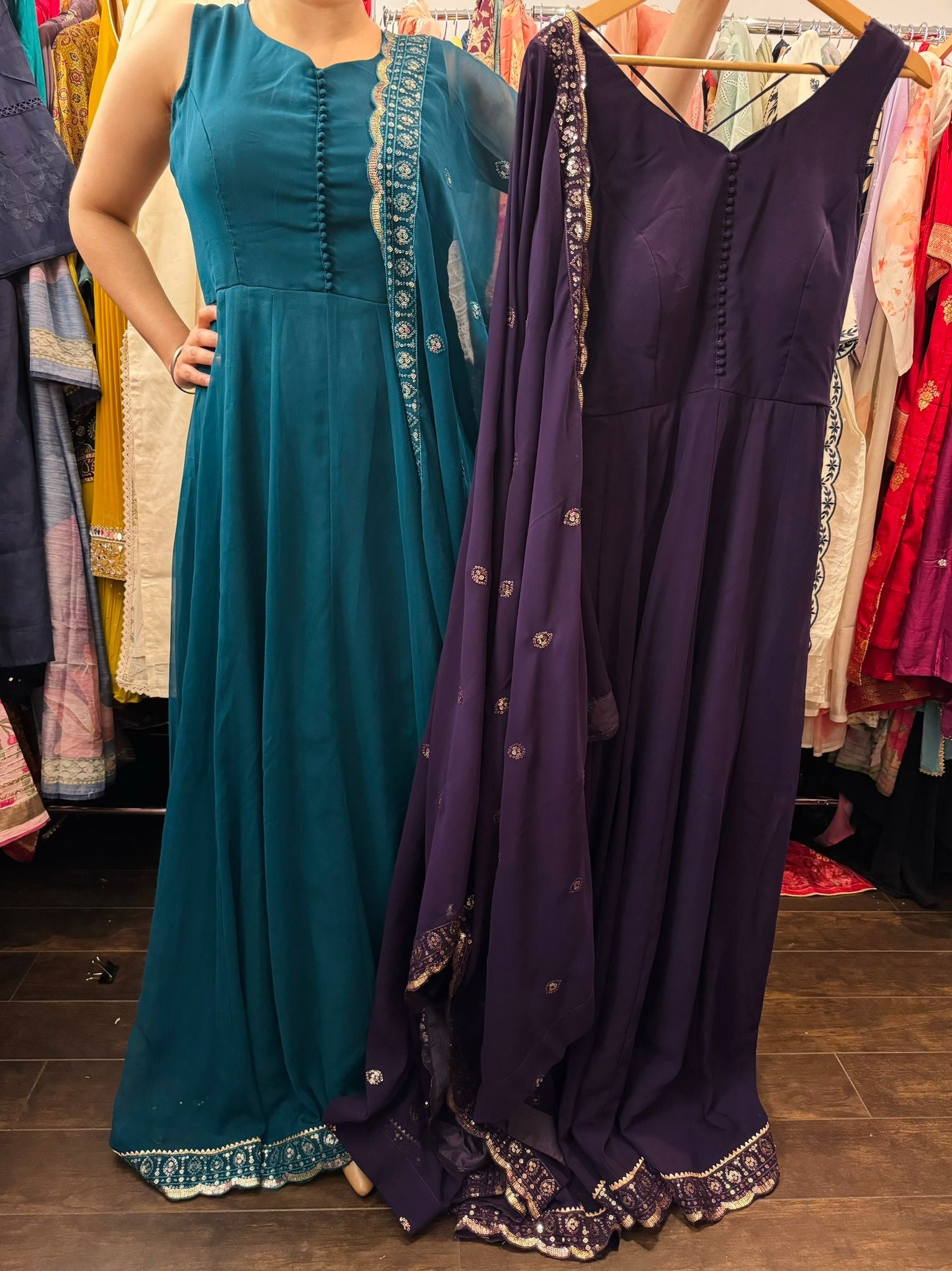 Georgette anarkali
