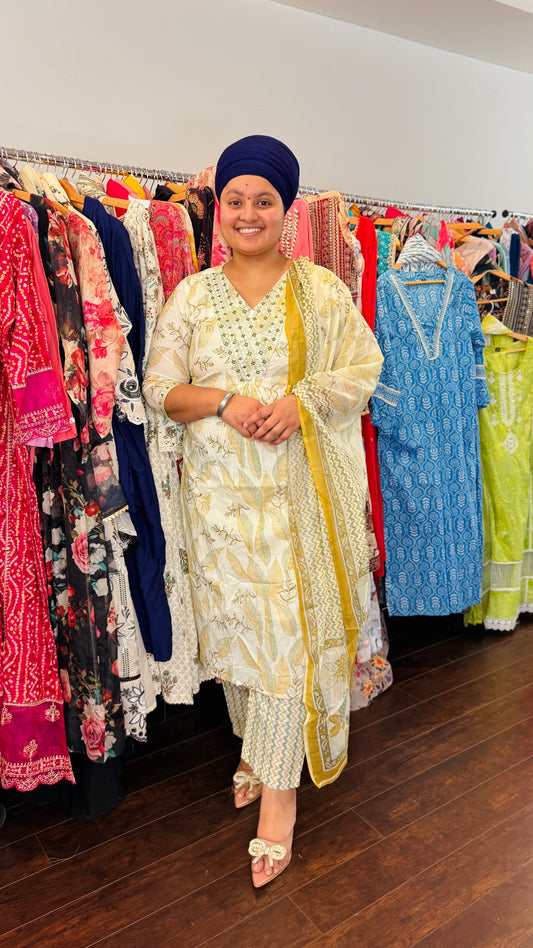 Pure cotton suit