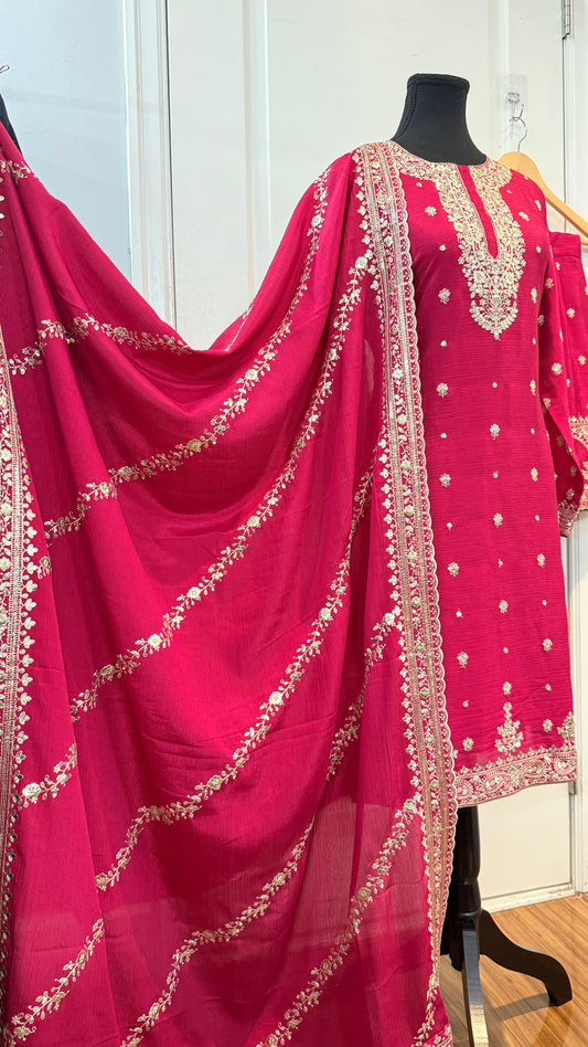 Chinnon embroidered suit