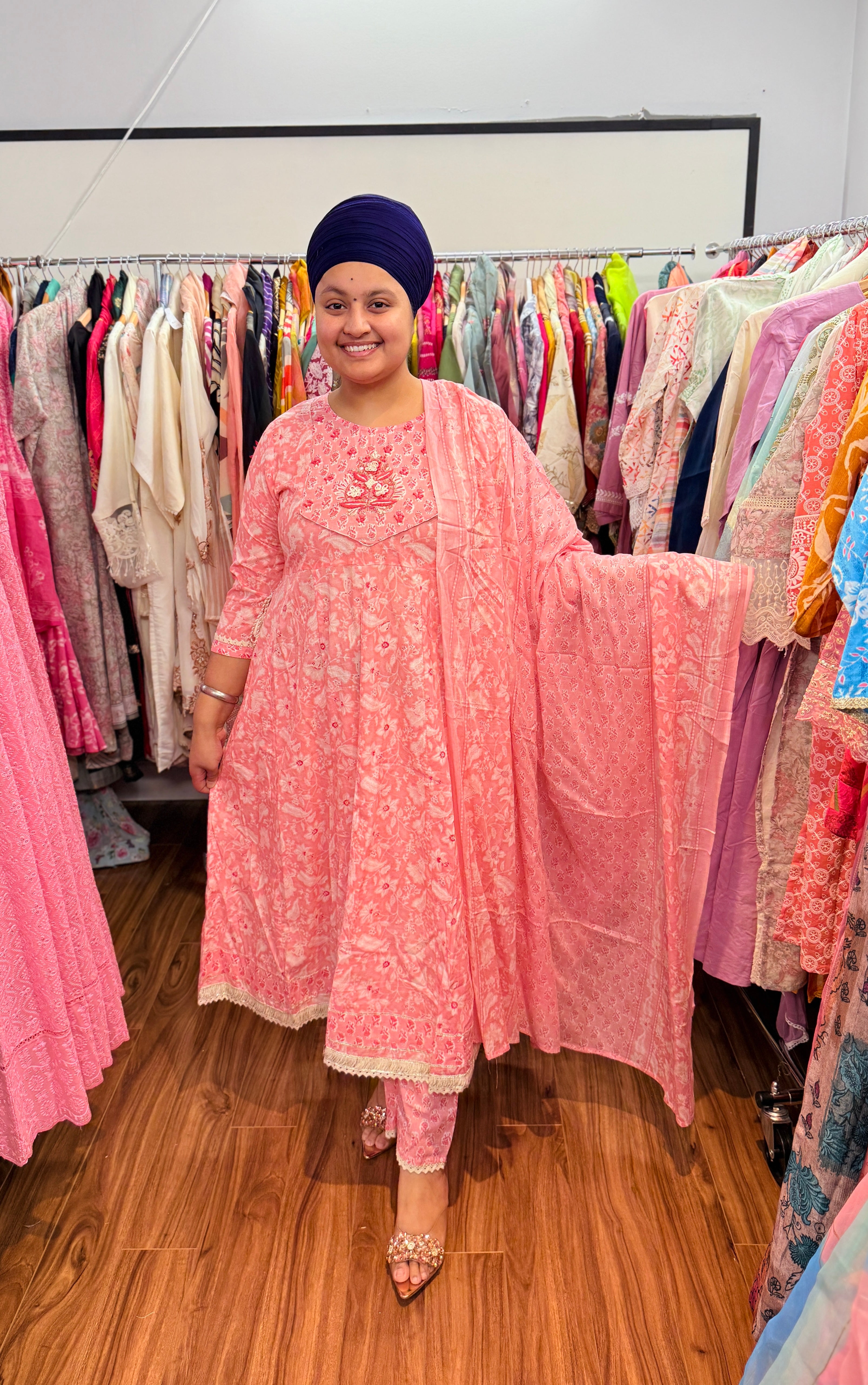 Pure cotton anarkali