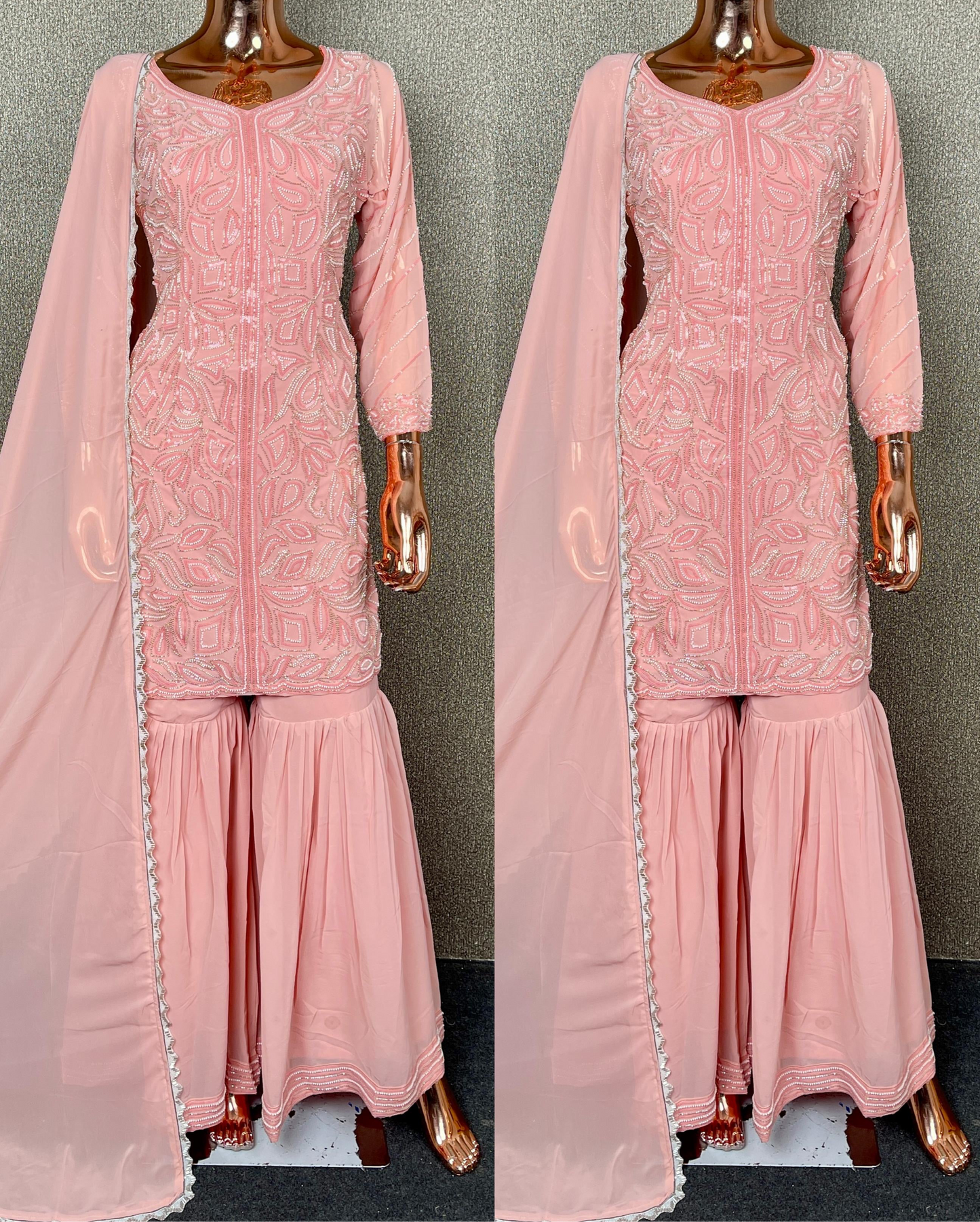 Handwork party wear suit