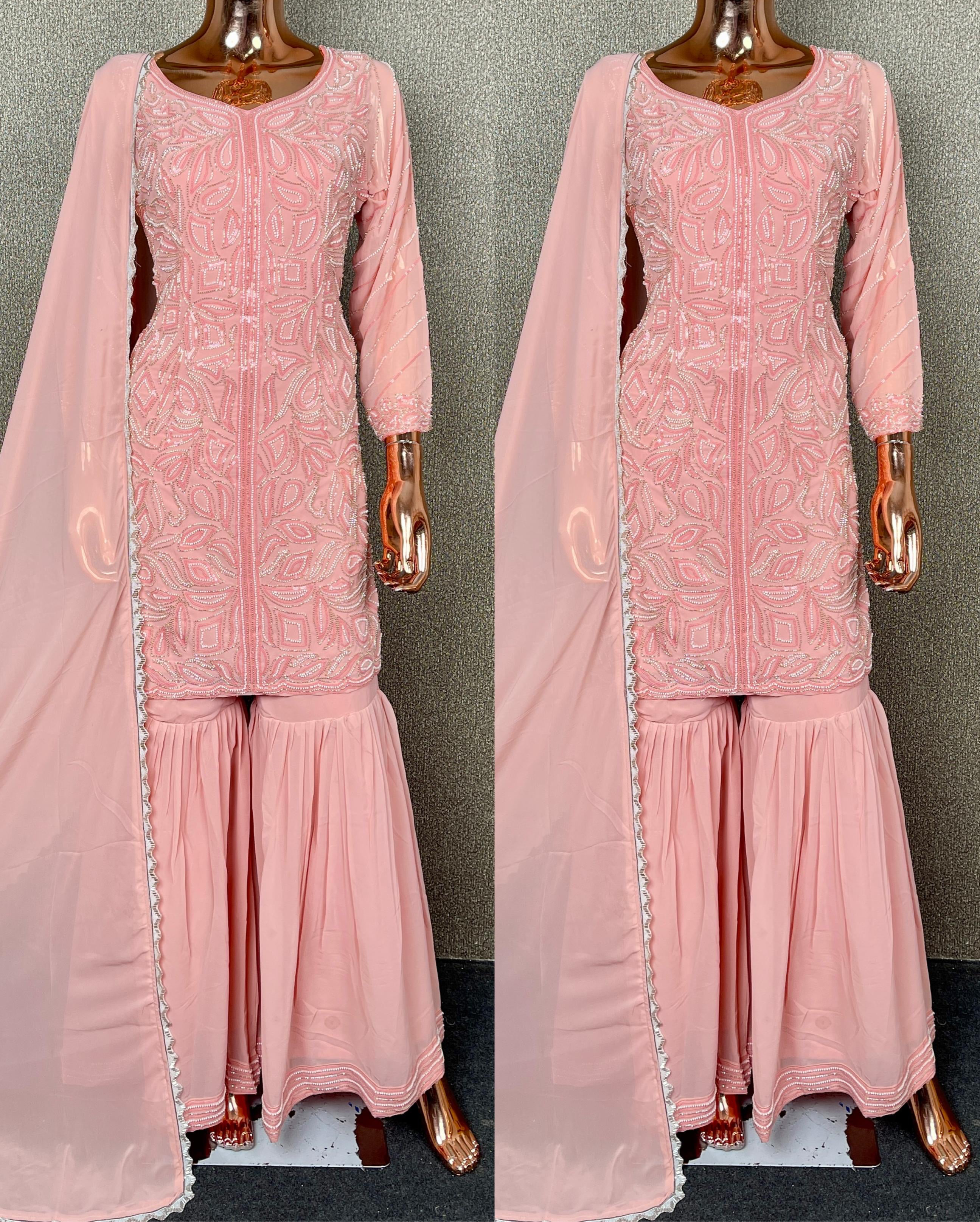Handwork party wear suit