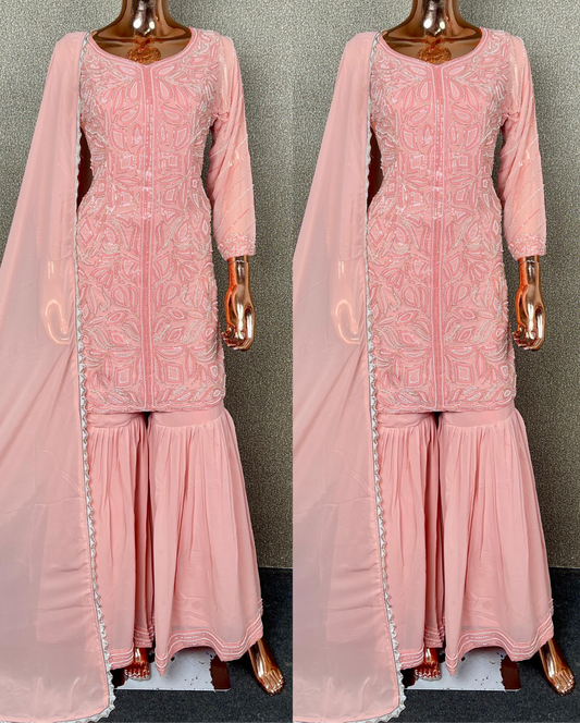 Handwork party wear suit