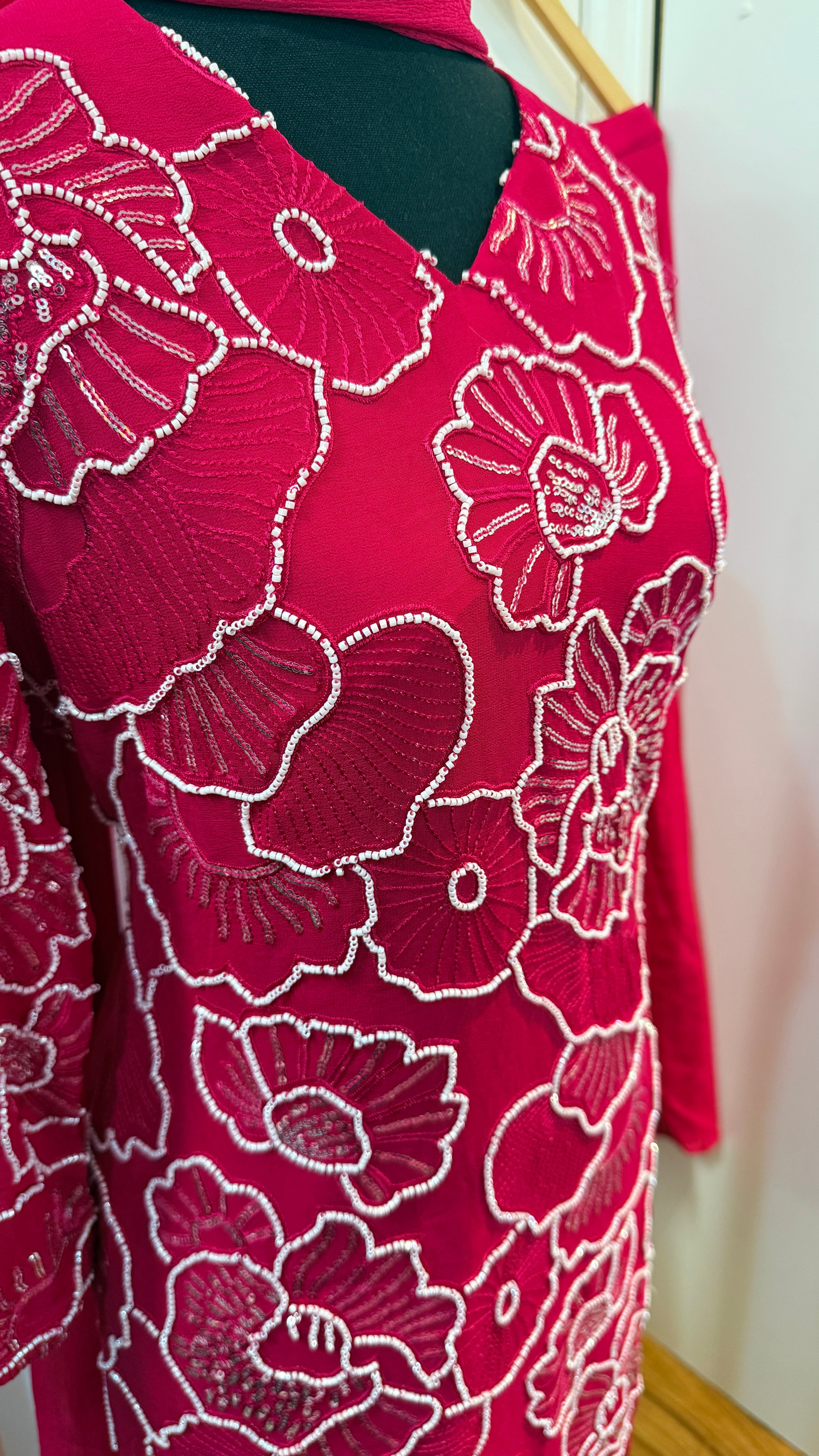 Georgette part wear sharara suit