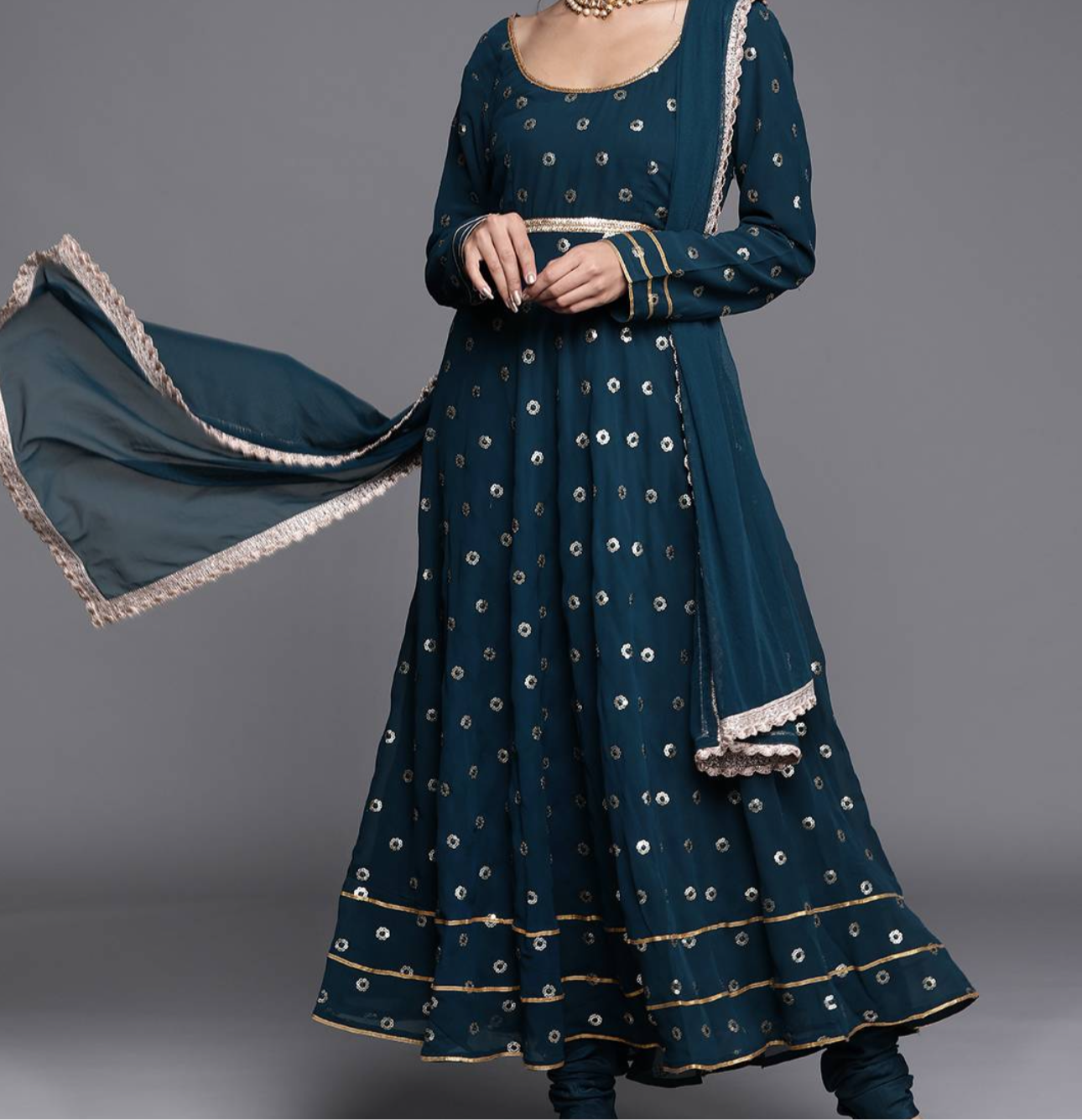 Embroidered anarkali