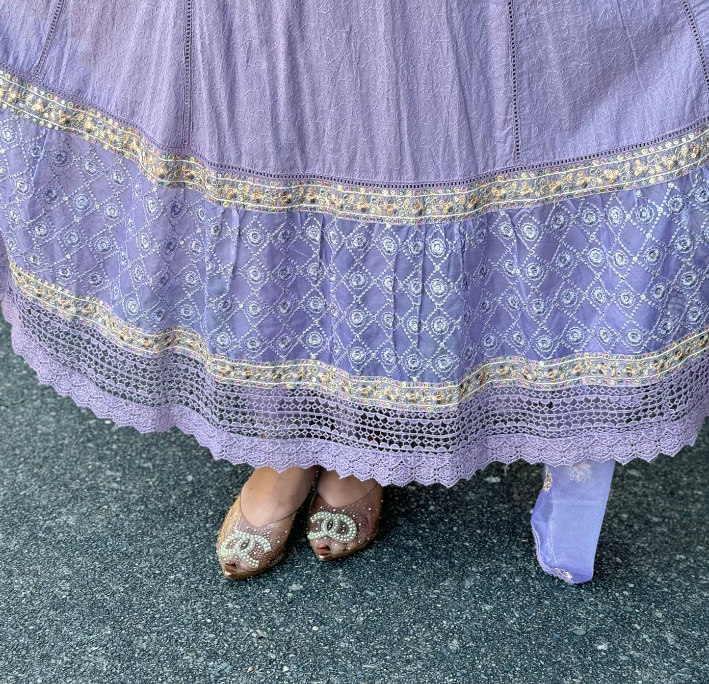 Pure cotton anarkali suit